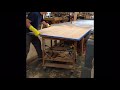 Veneer on Solid Wood Table Top