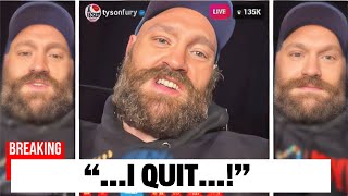 Tyson Fury BREAKS HIS SILENCE On Retirement After Usyk Rematch Loss