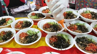 아파트장터 도토리묵밥 / korean street food / 대전명물 아름다운 도토리묵밥 한번드셔보시면 그맛과 사랑에 푹 빠집니다~~