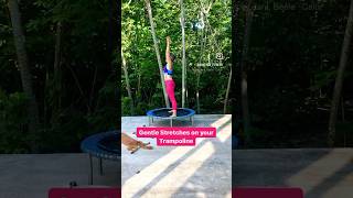 Gentle Stretches on your Trampoline #rebounding #trampoline #stretches