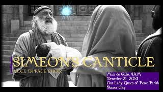 Advent Song:  SIMEON'S CANTICLE with lyrics