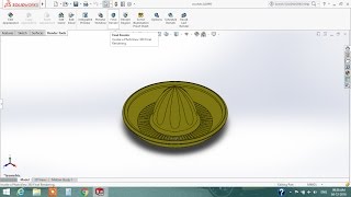 solidworks tutorial | citrus juicer | advance cut | spline on surface