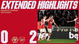 EXTENDED HIGHLIGHTS | Wolves vs Arsenal (0-2) | Premier League