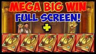 (PlayNGo) Book Of Dead (Mega Big Win) Full Screen! + Bonus Clip! 5 SCATTERS!!!