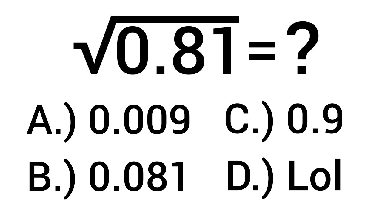 A Nice Algebra Square Root Problem Youtube