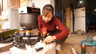 The genius girl replaced the display screen of the 1 liter 8 high frequency cooker in one day