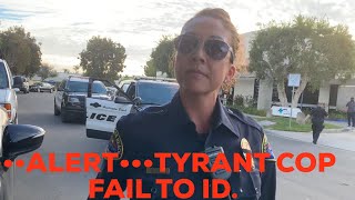 Tyrants police FAIL TO ID-but ,tries  to get us ID 1stamedment audits (fail)