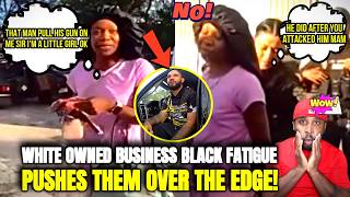 Stereotypical Ghetto Black Woman Attacks White Man At His Job After He Tow Her Car