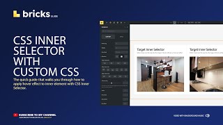 Bricks Builder - Styling CSS Inner Selector | Hover Effect | Tutorials
