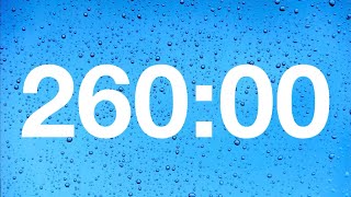 timer - 260 minute countdown with rain sound