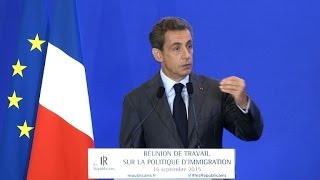 Nicolas Sarkozy s'exprime sur la crise migratoire