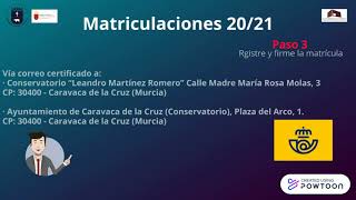 Matriculación 20/21