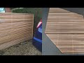 cedar slatted fence panels