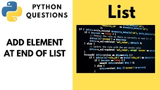 APPEND an Item in a LIST PYTHON. Python Practice Quesion 3