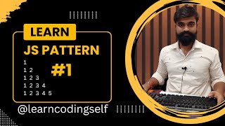 javascript pattern program#1 #patternprogram in hindi