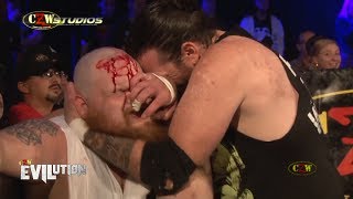 CZW: Blood Spills in the 6-Man Ultraviolent Doors Match | CZWstudios.com