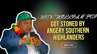 HON. POWI GOT STONED BY ANGRY SOUTHERN HIGHLANDERS.