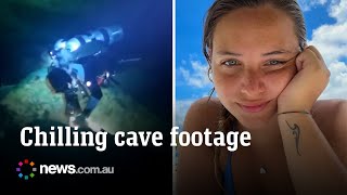 Haunting footage captures Maldives cave before fatal dive disaster