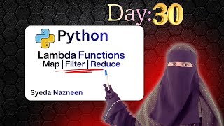 Lambda Function One Shot Class 🔥 | map filter reduce | Python Hindi