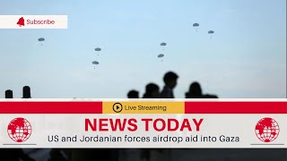 🛑 US and Jordanian forces airdrop aid into Gaza | TGN News