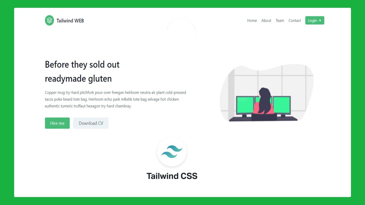 Create A Complete Responsive Website In 10minutes Using Tailwind Css ...