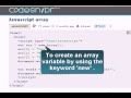 Javascript Tutorial : Javascript array