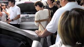 Fancam 120806 Kai,Kris,Sehun,Lay @ Gimpo Airport