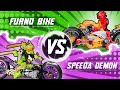 Using Furno Bike + Speeda Demon Parts In LEGO MOCs (Hero Factory Review)