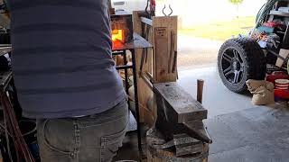 Making a spring fuller from rebar and coil spring