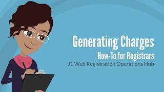J1 Web Registration: Generating Charges