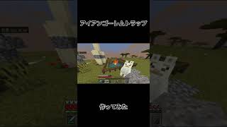 アイアンゴーレムトラップを作ってみた!! #shorts #minecraft