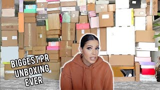 BIGGEST PR UNBOXING I'VE EVER DONE! this is insane!