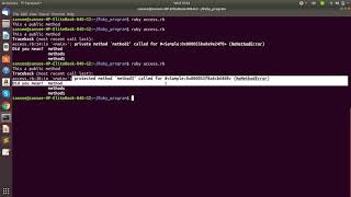 Access specifiers in Ruby