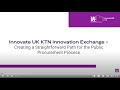 Innovate UK KTN Innovation Exchange - creating a straightforward path for public procurement process