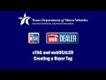 TxDMV eTAG - Creating a Buyer Tag