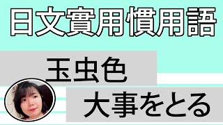 【日語慣用語教學】「玉虫色」到底什麽意思？！簡單超實用日語例句一看就懂 | Japanese Conversation | TAMA CHANN