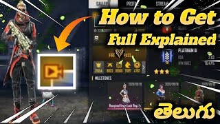 How To Streamer Badge In Free Fire without Youtube And With In Telugu |  Dhanush FF Gamer |