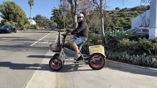 Can This Electric Quadricycle Bike Make It Uphill?! You Will Not Believe How This 4 Wheel EBike Does