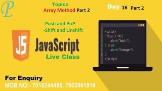 JavaScript Day 16 PART 2 (Array Method)