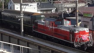 【JR西日本】DD51・24系トワイライト編成 団体臨時列車 警笛あり