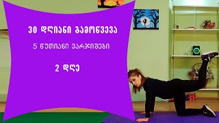 5 წუთიანი ვარჯიშები/2 დღე/30 დღიანი გამოწვევა