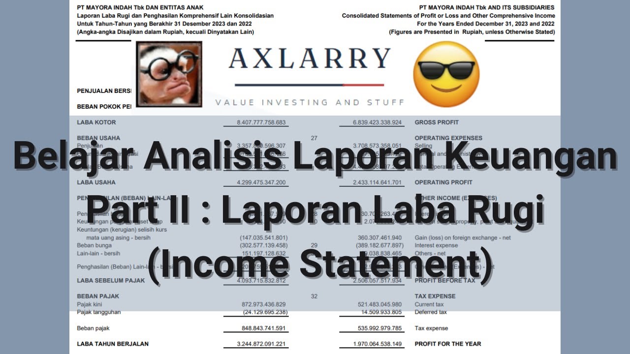 Belajar Analisis Laporan Keuangan Part II : Laporan Laba Rugi (Income ...