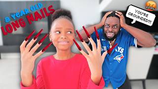 LAYLA JOY'S DAD FREAKS OUT Over Her Long Nails!