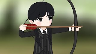 Wednesday Addams - Xavier : Archery Scene | Animation