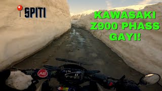 Kawasaki Z900 Spiti lekar chale gaye😰. Superbike in Spiti 4K.