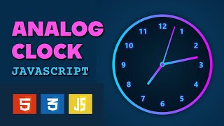 Analog Clock Using HTML CSS and Javascript in Dark Mode | Analog & Digital Clock