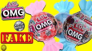 Fake lol surprise omg winter disco candy dolls full unboxing. Fake lol vs real lol Yaydaytv