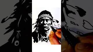 How to Draw a Native American Portrait | Step-by-Step Ink Drawing Tutorial