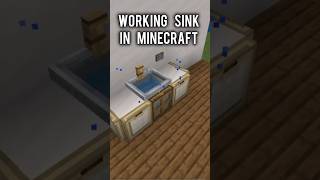 Working Sink In Minecraft #working #sink #shorts