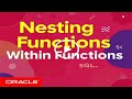 Nesting Functions Within Functions  Oracle SQL Video Tutorial - Nested Functions  Nesting Function